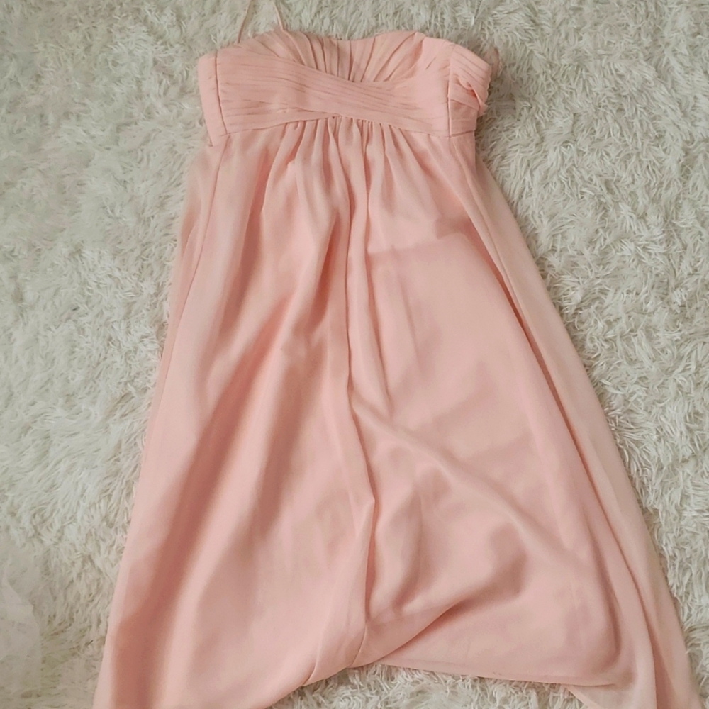 Pink Dave's bridal  flower girl dress